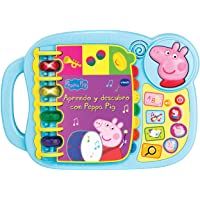 VTECH- Aprendo y Descubro con Peppa Pig Libro Infantil Que Enseña El Abecedario y Nuevas Palas- Multicolor- Talla Única…